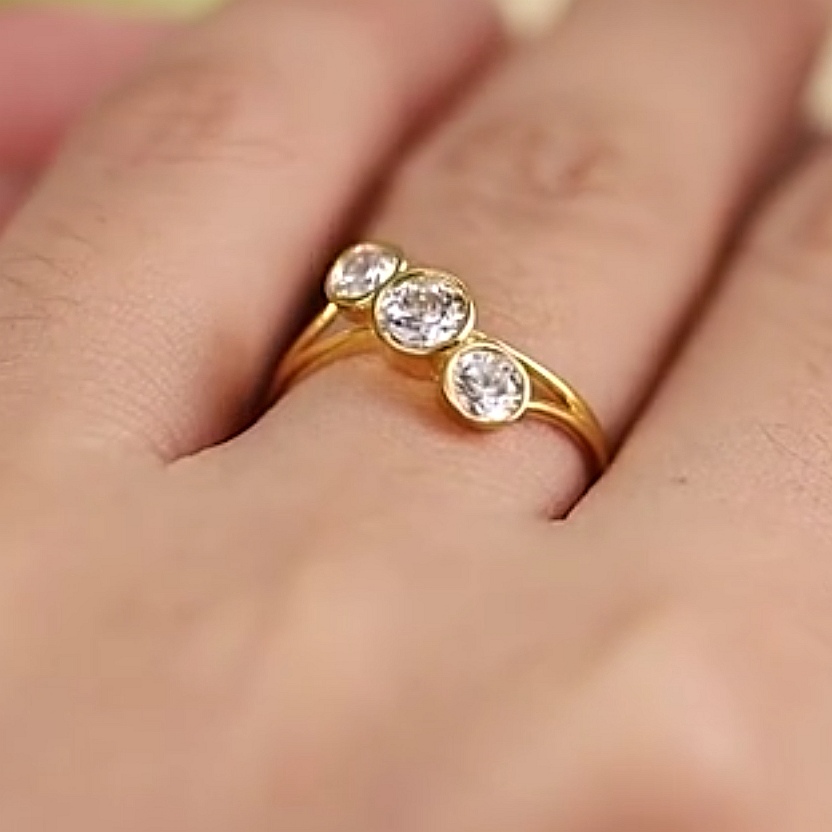 Cincin Batu Emas 916 BR9019-A - Image 3