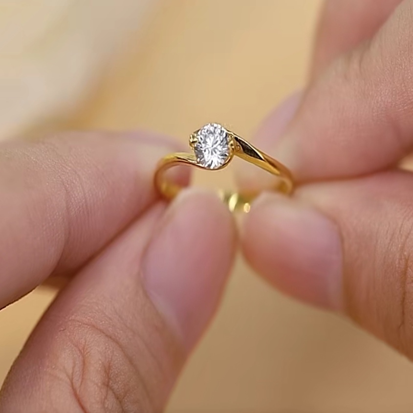Cincin Batu Emas 916 S9037 - Image 2