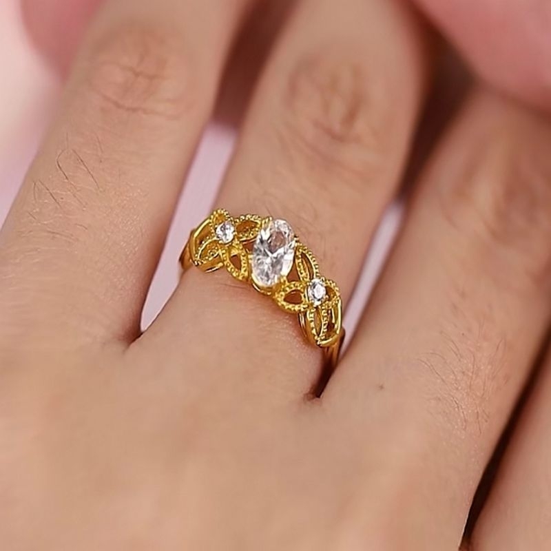 Cincin Batu Emas 916 CR9020-K - Image 3