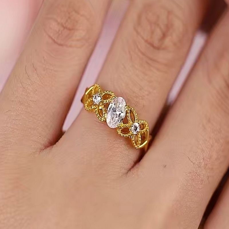 Cincin Batu Emas 916 CR9020-K - Image 2