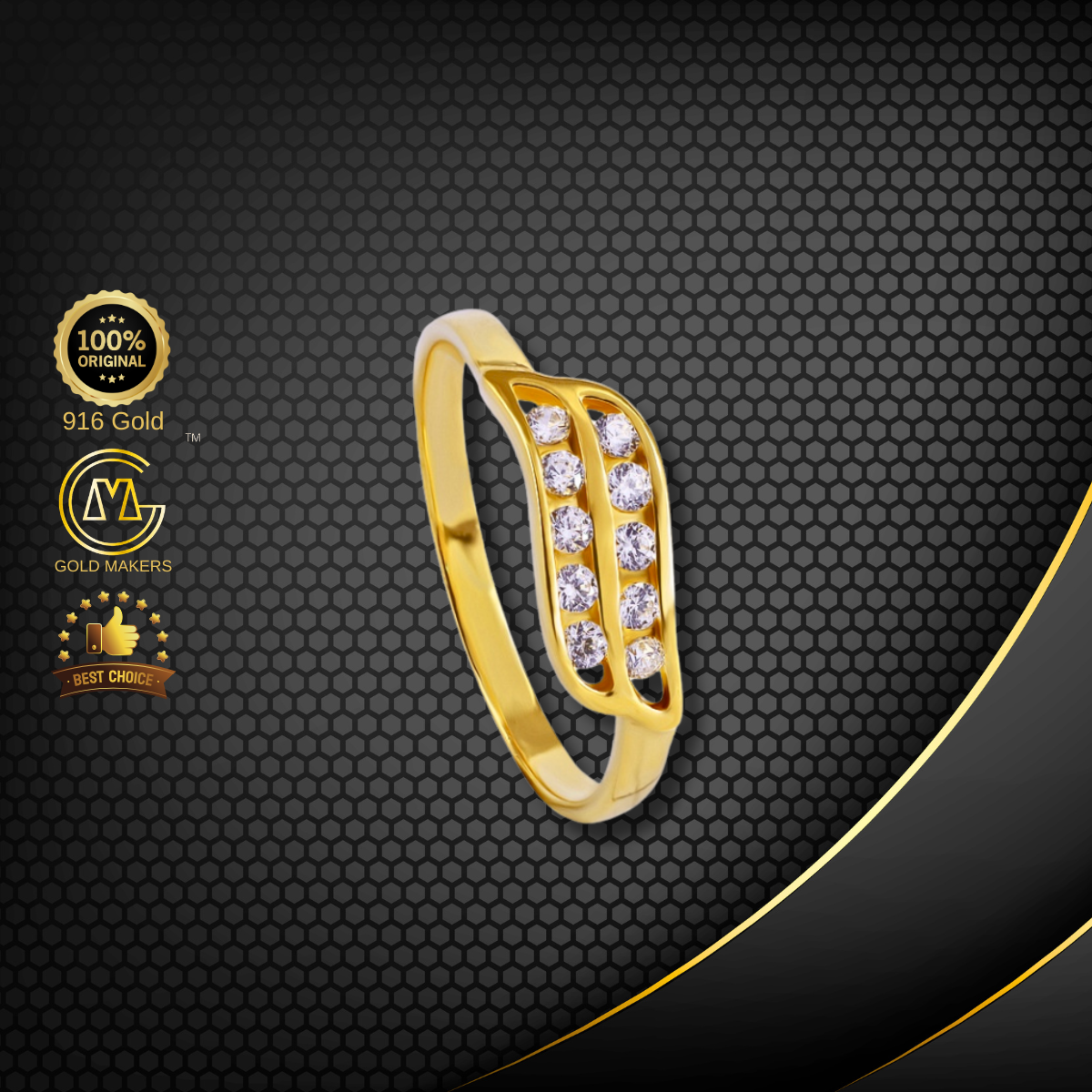 Cincin Batu Emas 916 S9217