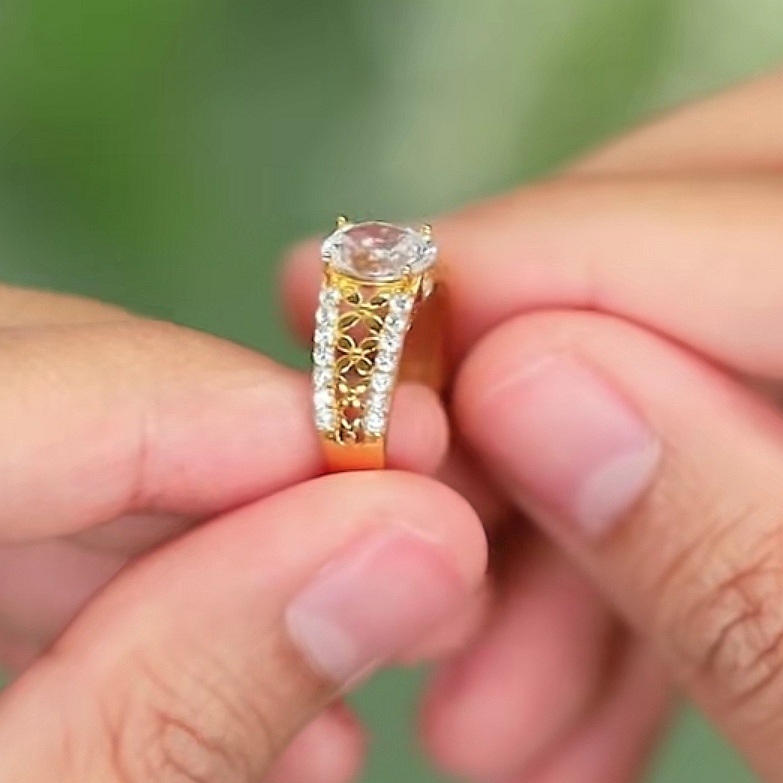 Cincin Batu Emas 916 CR9104-F - Image 4