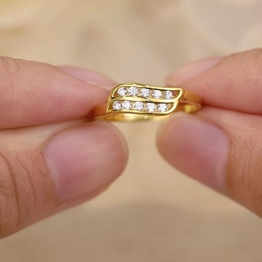 Cincin Batu Emas 916 S9217 - Image 2