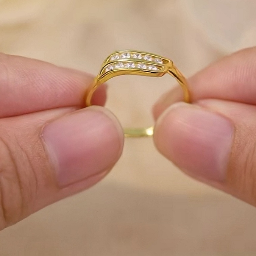 Cincin Batu Emas 916 S9217 - Image 4
