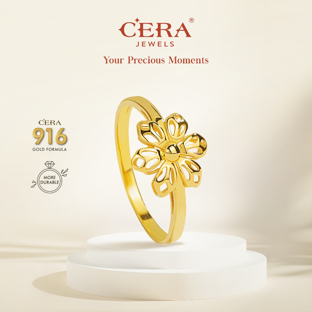 CERA 916 Gold Lilac Ring GR9032-F