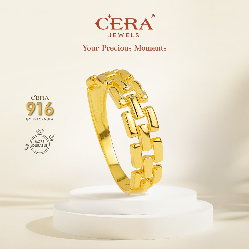 CERA 916 Gold Maze Ring GR9031-K