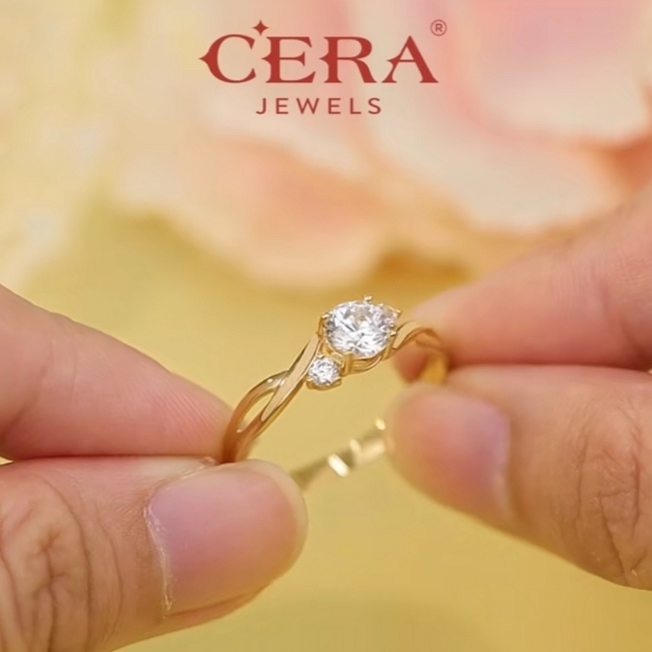 Cincin Batu Mysterious Hymn Emas 916 S9042 - Image 3