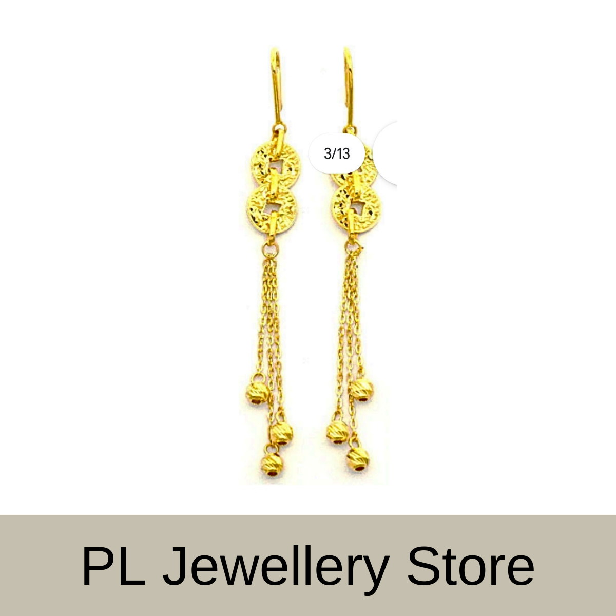 PL Earring 916 Gold (Pre Order) E88-2